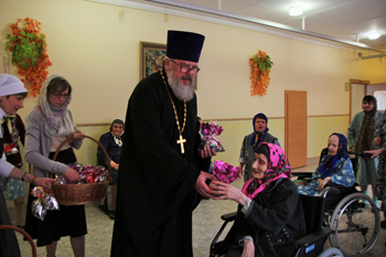 Пасхальное поздравление в ПНИ 30