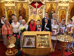 Молебен по случаю получения аттестатов