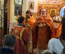 Божественная Литургия в домовом храме св. мч. Трифона