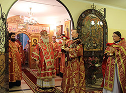 Митрополит Истринский Арсений в домовом храме св.мч.Трифона
