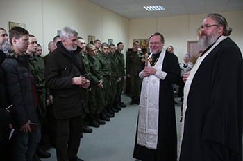 Молебен в домовом храме вмч. Георгия Победоносца